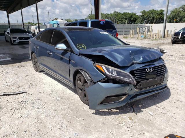 HYUNDAI SONATA HYB 2016 with VIN KMHE34L1XGA019437 - Photo from auction