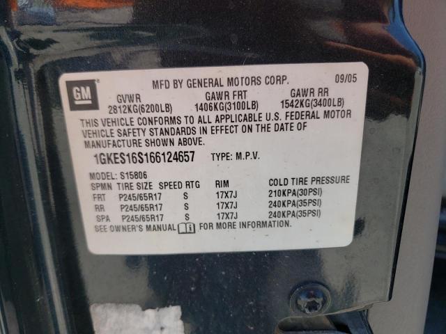 Photo 10 from auction – 2006 GMC ENVOY XL with VIN 1GKES16S166124657