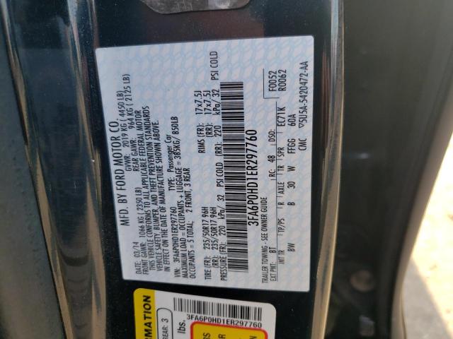 Photo 10 from auction – 2014 FORD FUSION SE with VIN 3FA6P0HD1ER297760