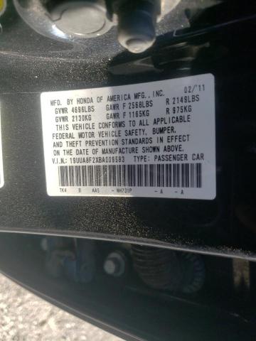 Photo 10 from auction – 2011 ACURA TL with VIN 19UUA8F2XBA009583