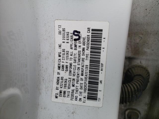 Photo 10 from auction – 2014 HONDA ACCORD SPO with VIN 1HGCR2F59EA001099
