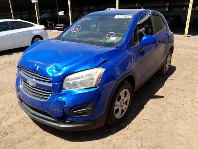 Photo 2 from auction – 2016 CHEVROLET TRAX LS with VIN KL7CJKSB7GB535195