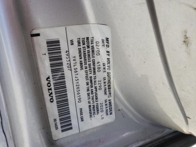 Photo 10 from auction – 2000 VOLVO S70 BASE with VIN YV1LS61J5Y2656190