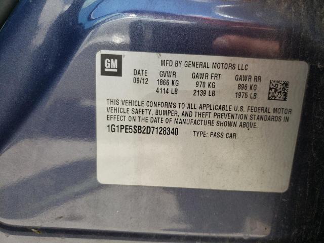 Photo 10 from auction – 2013 CHEVROLET CRUZE LT with VIN 1G1PE5SB2D7128340