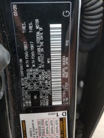Photo 10 from auction – 2020 TOYOTA 4RUNNER SR with VIN JTEBU5JR6L5835241