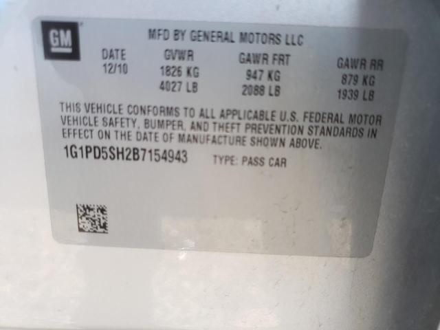 Photo 10 from auction – 2011 CHEVROLET CRUZE LS with VIN 1G1PD5SH2B7154943