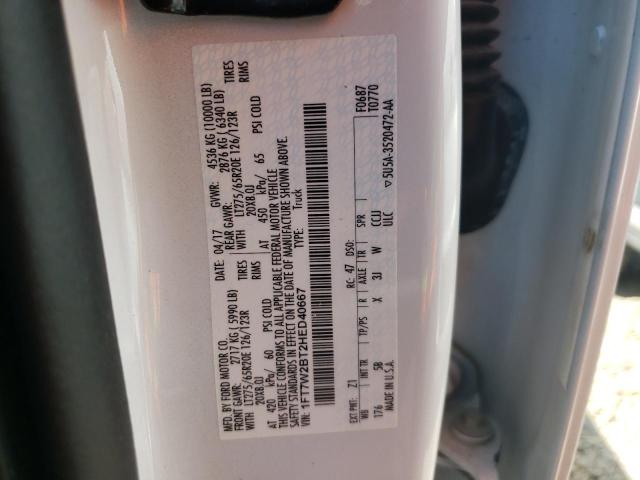 Photo 10 from auction – 2017 FORD F250 SUPER with VIN 1FT7W2BT2HED40667
