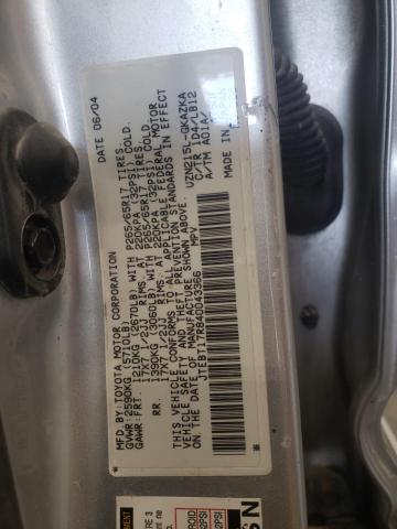 Photo 10 from auction – 2004 TOYOTA 4RUNNER LI with VIN JTEBT17R840043366