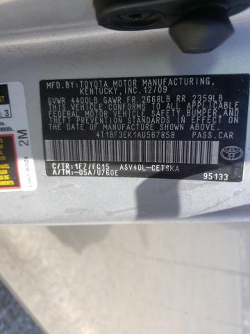 Photo 10 from auction – 2010 TOYOTA CAMRY BASE with VIN 4T1BF3EK1AU567858