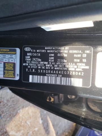 Photo 10 from auction – 2014 KIA OPTIMA SX with VIN 5XXGR4A64EG328042