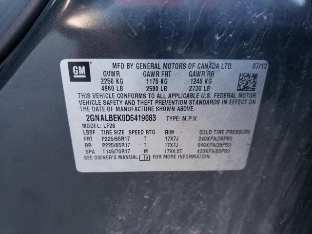 Photo 10 from auction – 2013 CHEVROLET EQUINOX LS with VIN 2GNALBEK0D6419083