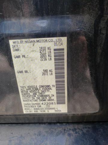 Photo 10 from auction – 2014 NISSAN ALTIMA 2.5 with VIN 1N4AL3APXEC422085