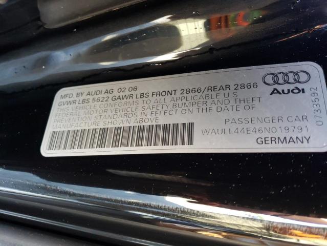 Photo 10 from auction – 2006 AUDI A8 4.2 QUA with VIN WAULL44E46N019791