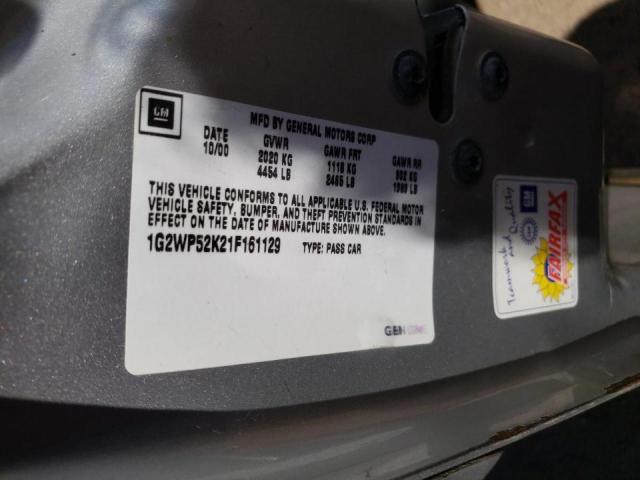 Photo 10 from auction – 2001 PONTIAC GRAND PRIX with VIN 1G2WP52K21F161129