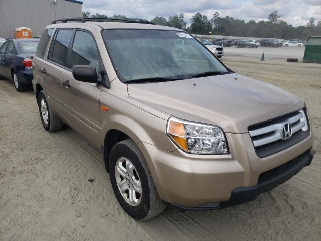HONDA PILOT LX 2007 with VIN 5FNYF28117B023129 - Photo from auction