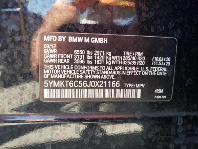 Photo 10 from auction – 2018 BMW X5 M with VIN 5YMKT6C56J0X21166