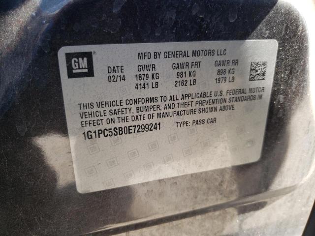 Photo 10 from auction – 2014 CHEVROLET CRUZE LT with VIN 1G1PC5SB0E7299241