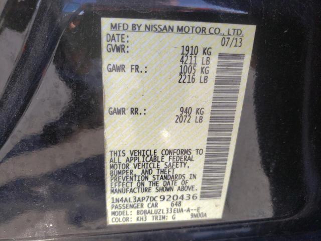 Photo 10 from auction – 2013 NISSAN ALTIMA 2.5 with VIN 1N4AL3AP7DC920436