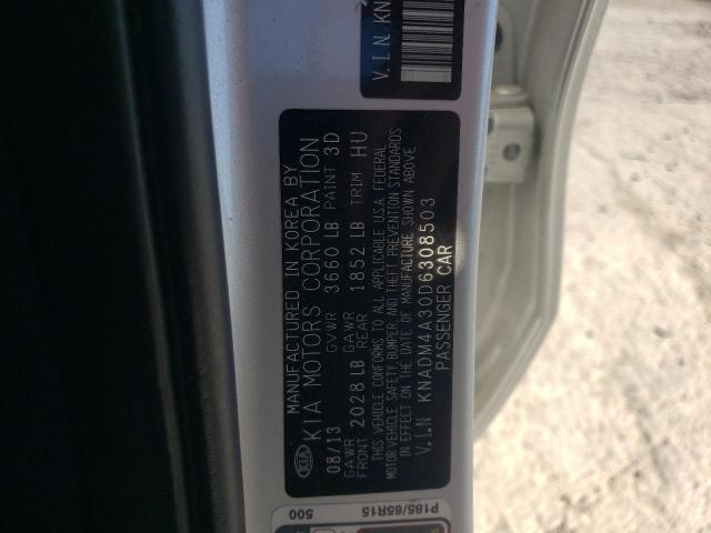 Photo 10 from auction – 2013 KIA RIO with VIN KNADM4A30D6308503