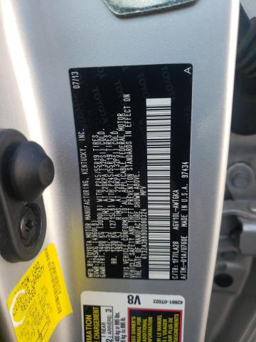 Photo 10 from auction – 2013 TOYOTA VENZA LE with VIN 4T3ZA3BB9DU080324