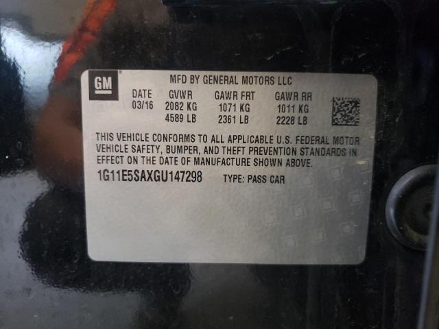Photo 10 from auction – 2016 CHEVROLET MALIBU LIM with VIN 1G11E5SAXGU147298