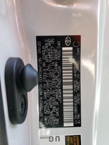 Photo 10 from auction – 2021 TOYOTA PRIUS PRIM with VIN JTDKAMFP7M3170524
