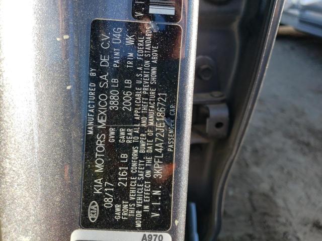 Photo 10 from auction – 2018 KIA FORTE LX with VIN 3KPFL4A72JE186721