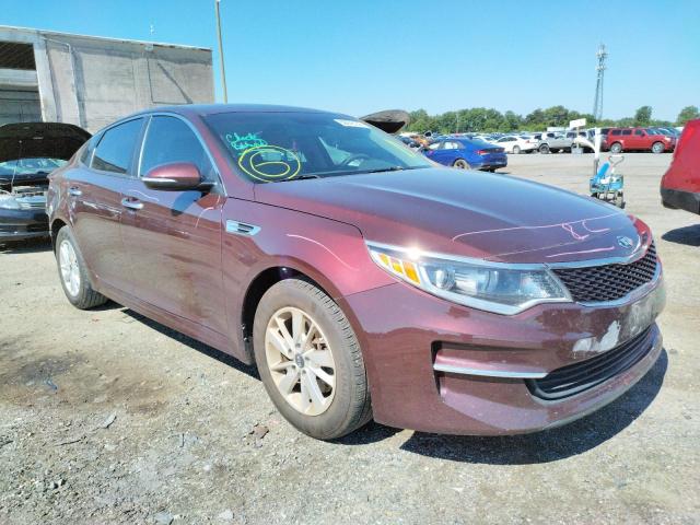 KIA OPTIMA LX 2018 with VIN 5XXGT4L35JG235576 - Photo from auction