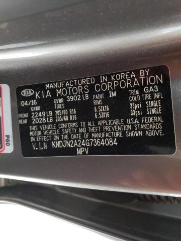 Zdjęcie 10 z aukcji – 2016 KIA SOUL z VIN KNDJN2A24G7364084