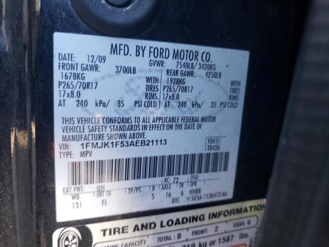 Foto 10 de la subasta – 2010 FORD EXPEDITION con VIN 1FMJK1F53AEB21113