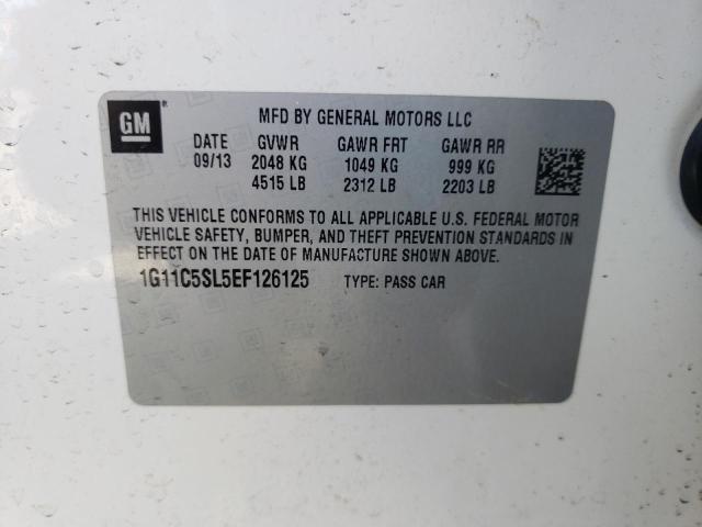 Photo 10 from auction – 2014 CHEVROLET MALIBU 1LT with VIN 1G11C5SL5EF126125