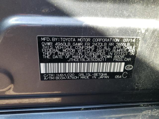 Photo 10 from auction – 2014 LEXUS GS 350 with VIN JTHCE1BL2E5028211