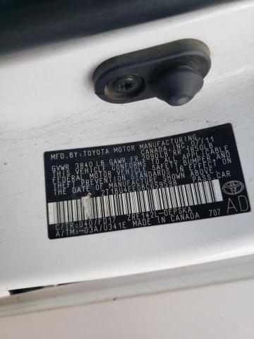 Photo 10 from auction – 2011 TOYOTA COROLLA BA with VIN 2T1BU4EE0BC659598