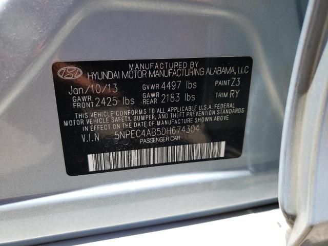Photo 10 from auction – 2013 HYUNDAI SONATA SE with VIN 5NPEC4AB5DH674304