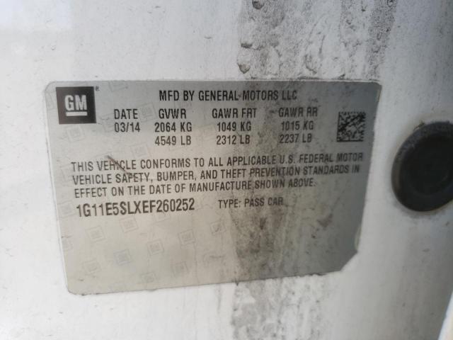 Photo 10 from auction – 2014 CHEVROLET MALIBU 2LT with VIN 1G11E5SLXEF260252