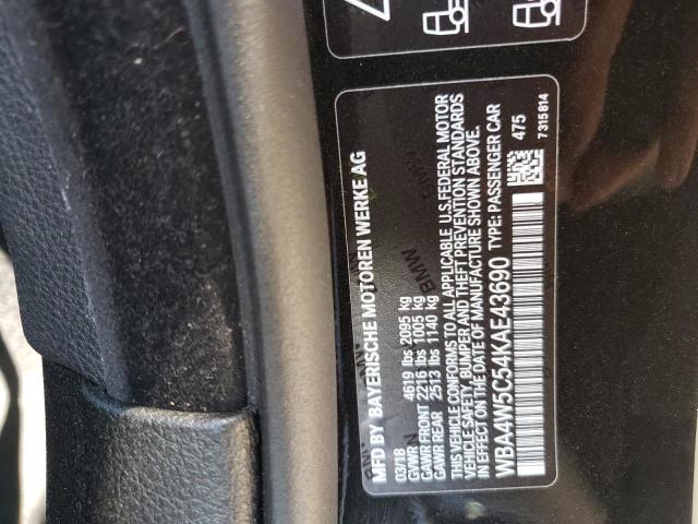 Photo 10 from auction – 2019 BMW 430XI with VIN WBA4W5C54KAE43690