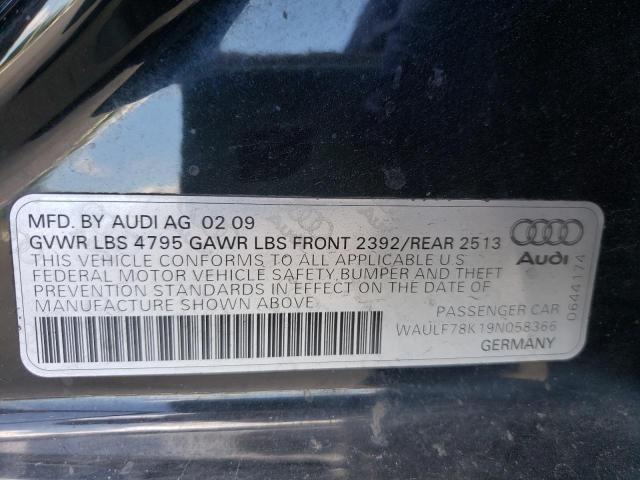 Photo 10 from auction – 2009 AUDI A4 2.0T QU with VIN WAULF78K19N058366