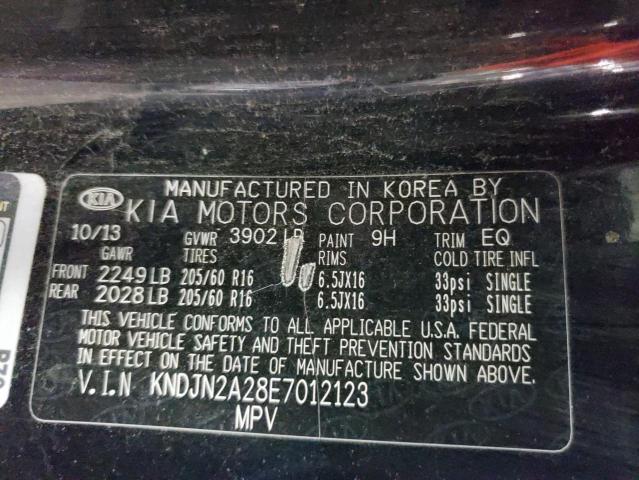 Photo 10 from auction – 2014 KIA SOUL with VIN KNDJN2A28E7012123