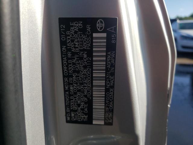 Photo 10 from auction – 2012 TOYOTA YARIS with VIN JTDJTUD30CD521112