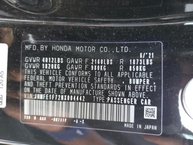 Photo 10 from auction – 2022 HONDA CIVIC EX with VIN JHMFE1F72NX004442