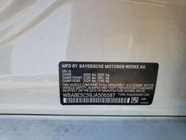 Photo 10 from auction – 2018 BMW 328 D with VIN WBA8E5C59JA506587