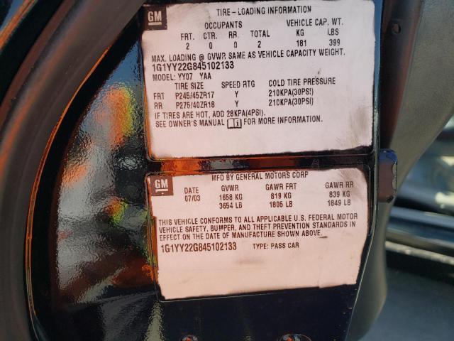 Photo 10 from auction – 2004 CHEVROLET CORVETTE with VIN 1G1YY22G845102133