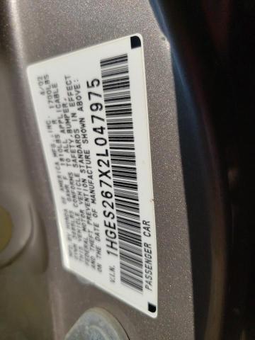Photo 10 from auction – 2002 HONDA CIVIC EX with VIN 1HGES267X2L047975