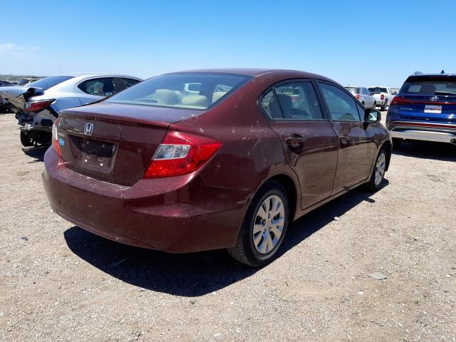 Photo 4 from auction – 2012 HONDA CIVIC LX with VIN 2HGFB2F51CH582680