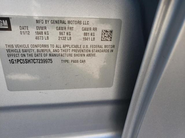 Photo 10 from auction – 2012 CHEVROLET CRUZE LS with VIN 1G1PC5SH7C7239975