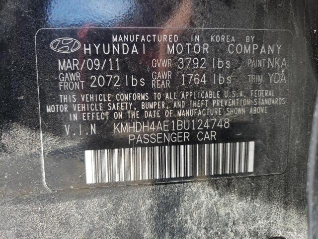 Photo 10 from auction – 2011 HYUNDAI ELANTRA GL with VIN KMHDH4AE1BU124748