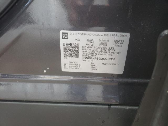 Photo 10 from auction – 2021 CHEVROLET BLAZER 2LT with VIN 3GNKBHRS2MS561330
