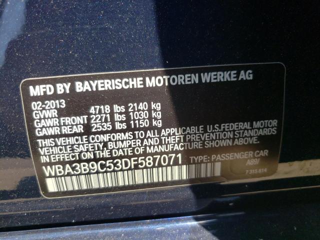 Photo 10 from auction – 2013 BMW 335 XI with VIN WBA3B9C53DF587071