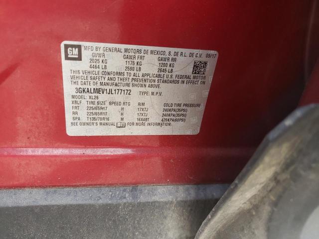 Photo 10 from auction – 2018 GMC TERRAIN SL with VIN 3GKALMEV1JL177172