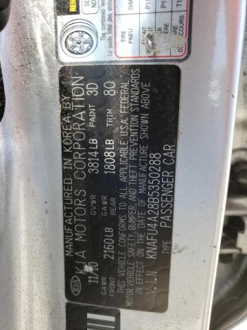 Photo 10 from auction – 2011 KIA FORTE EX with VIN KNAFU4A28B5350288